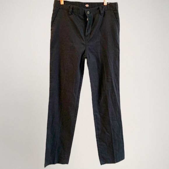 Straight Leg Pants Dickies Womens Size 16 Mid Rise Cotton Blend Workwear Utility - Picture 1 of 15